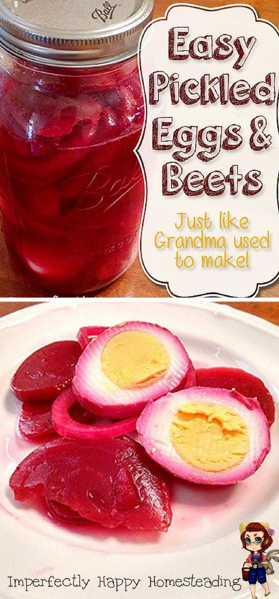 Pickled Eggs Beet
 Easy Pickled Eggs & Beets