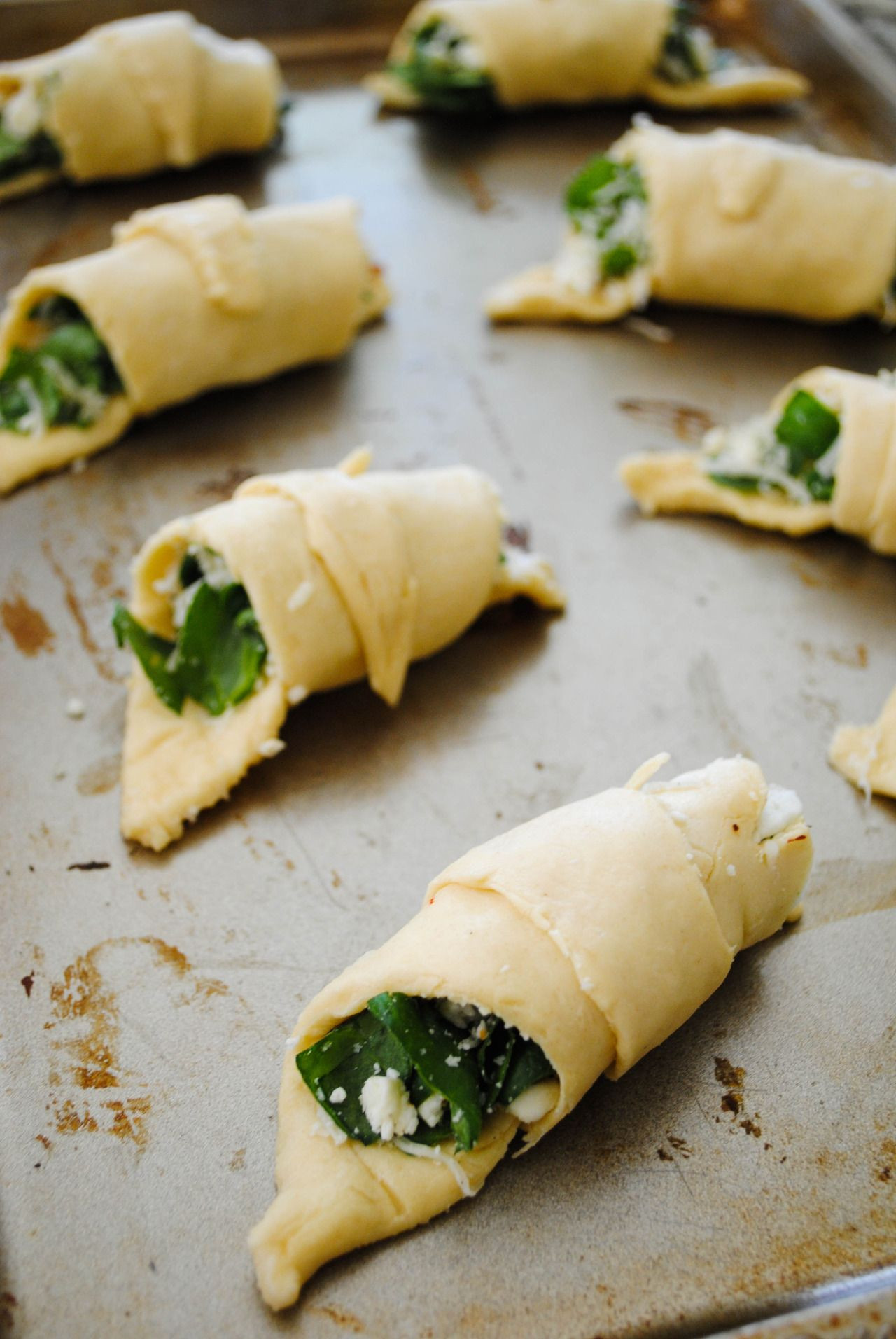 Pillsbury Appetizer Recipes With Crescent Rolls
 Cheese and spinach rolls using Pillsbury crescent dough