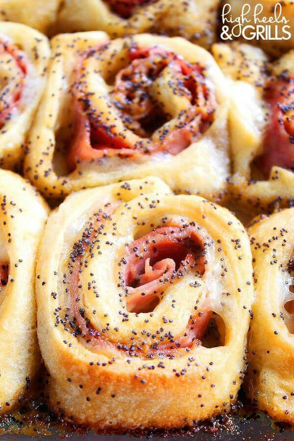 Pillsbury Appetizer Recipes With Crescent Rolls
 Hot ham and swiss roll ups