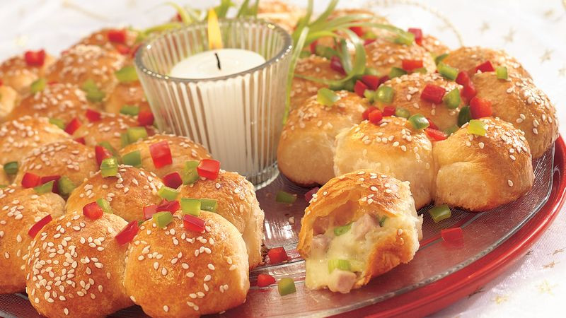 Pillsbury Biscuit Appetizer Recipes
 Cheesy Ham and Biscuit Pull Apart Wreath Recipe