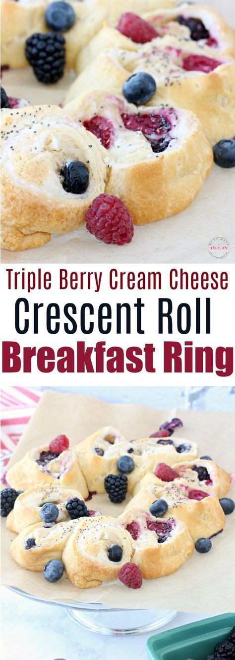 Pillsbury Crescent Roll Breakfast Recipe
 Triple berry cream cheese Pillsbury crescent roll