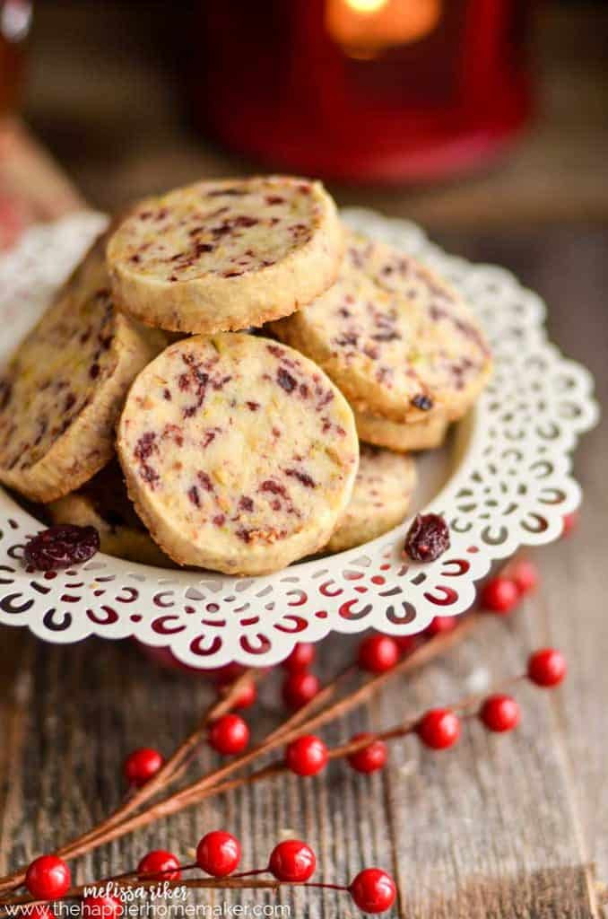 Pistachio Shortbread Cookies
 Cranberry Pistachio Shortbread Cookies Easy Christmas Cookie