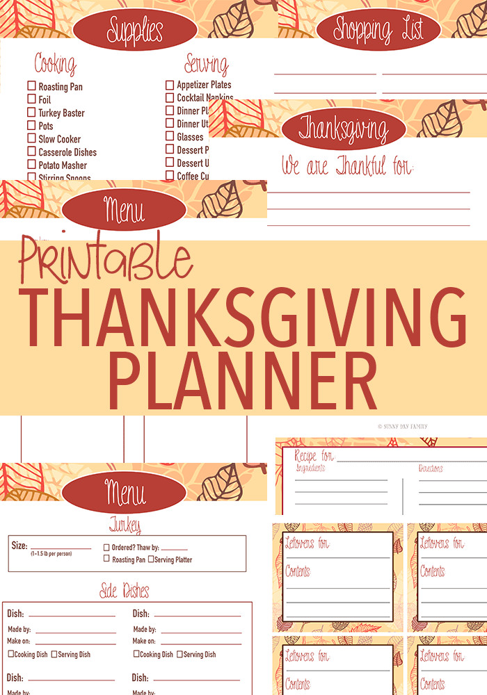 Planning Thanksgiving Dinner Checklist
 20 Thanksgiving Printables Thanksgiving Planner Decor