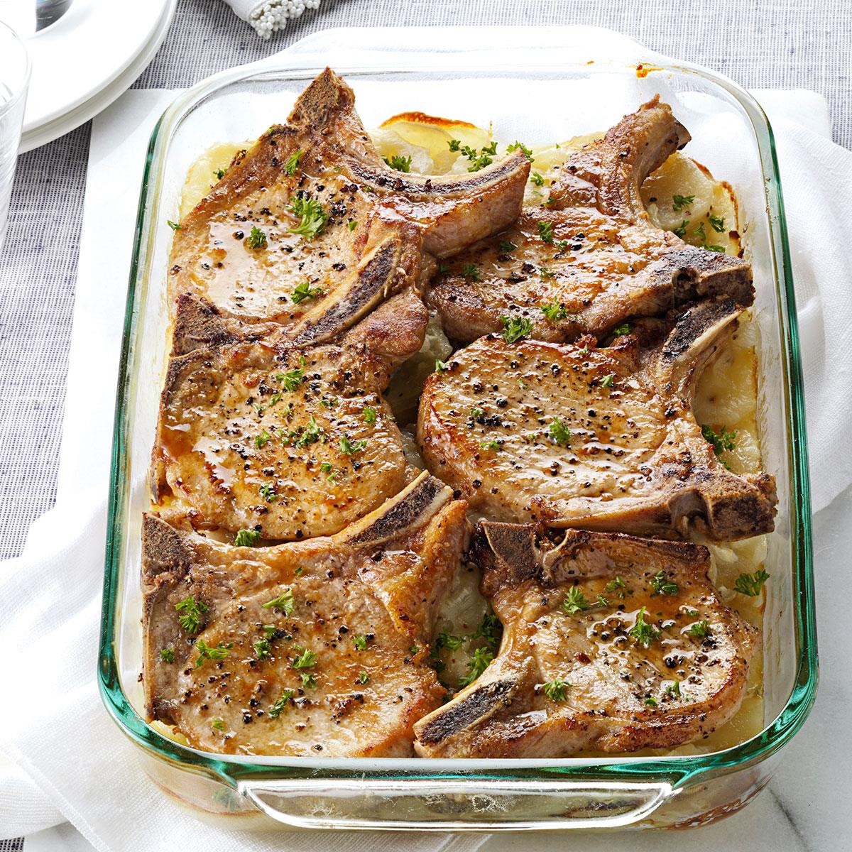 Pork Chops And Red Potatoes Slow Cooker
 Pork Chops with Scalloped Potatoes Recipe