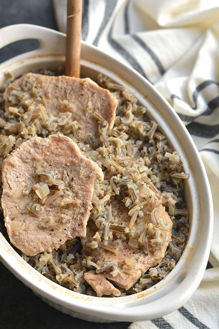 Pork Chops And Rice Casserole Recipe
 Pork Chops Wild Rice Casserole GF Low Cal Skinny