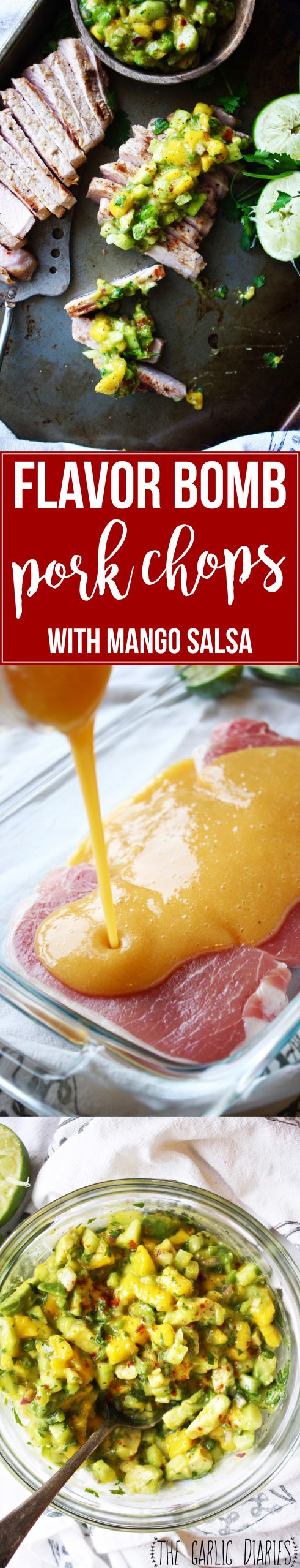 Pork Chops With Mango Salsa
 Flavor Bomb Pork Chops with Mango Salsa