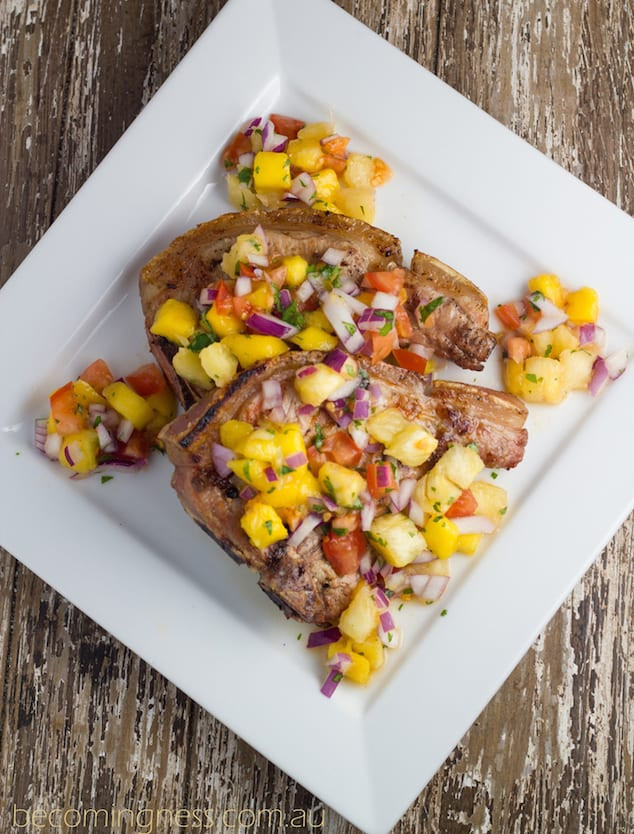 Pork Chops With Mango Salsa
 Tender Pork Chops with Mango Pineapple Salsa – Honest Cooking