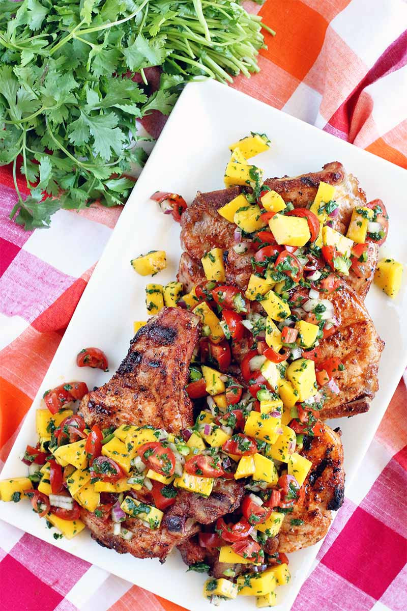 Pork Chops With Mango Salsa
 The Best Grilled Pork Chops with Mango Salsa Recipe