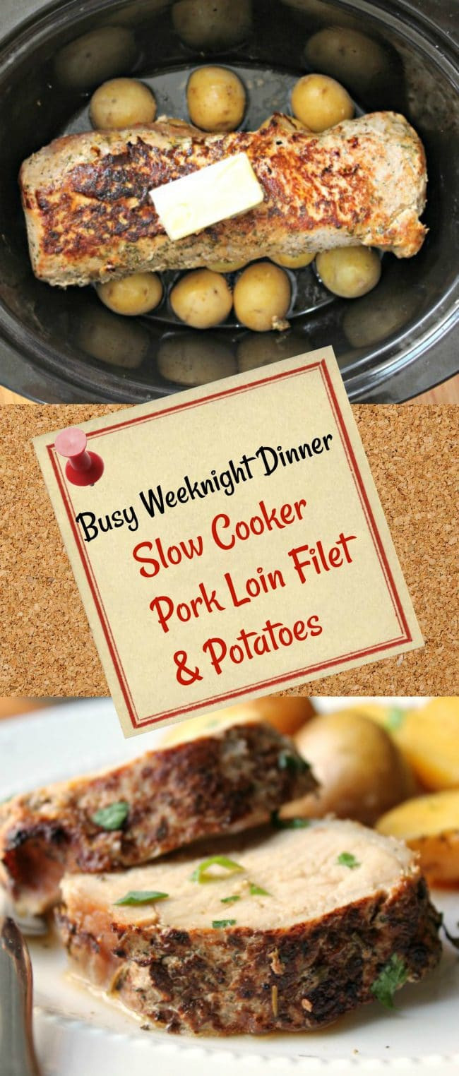 Pork Loin Filet Slow Cooker
 Slow Cooker Pork Loin and Potato Dinner Foody Schmoody
