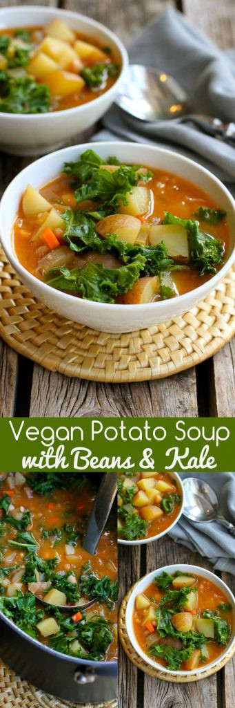 Potato Soup Recipe Vegetarian
 Vegan Potato Soup Recipe with Beans & Kale Cookin Canuck
