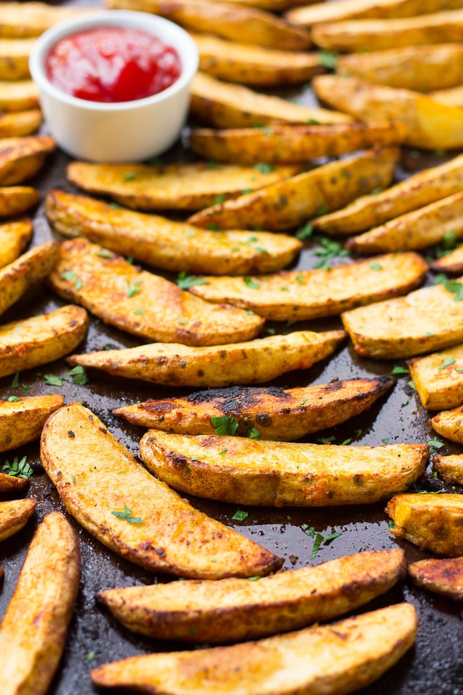 Potato Wedges In Oven
 Oven Baked Potato Wedges Recipe Nora Cooks