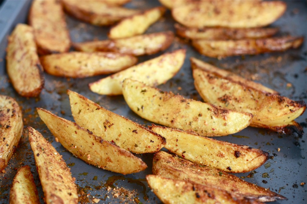 Potato Wedges In Oven
 Oven Baked Potato Wedges Recipe — Dishmaps