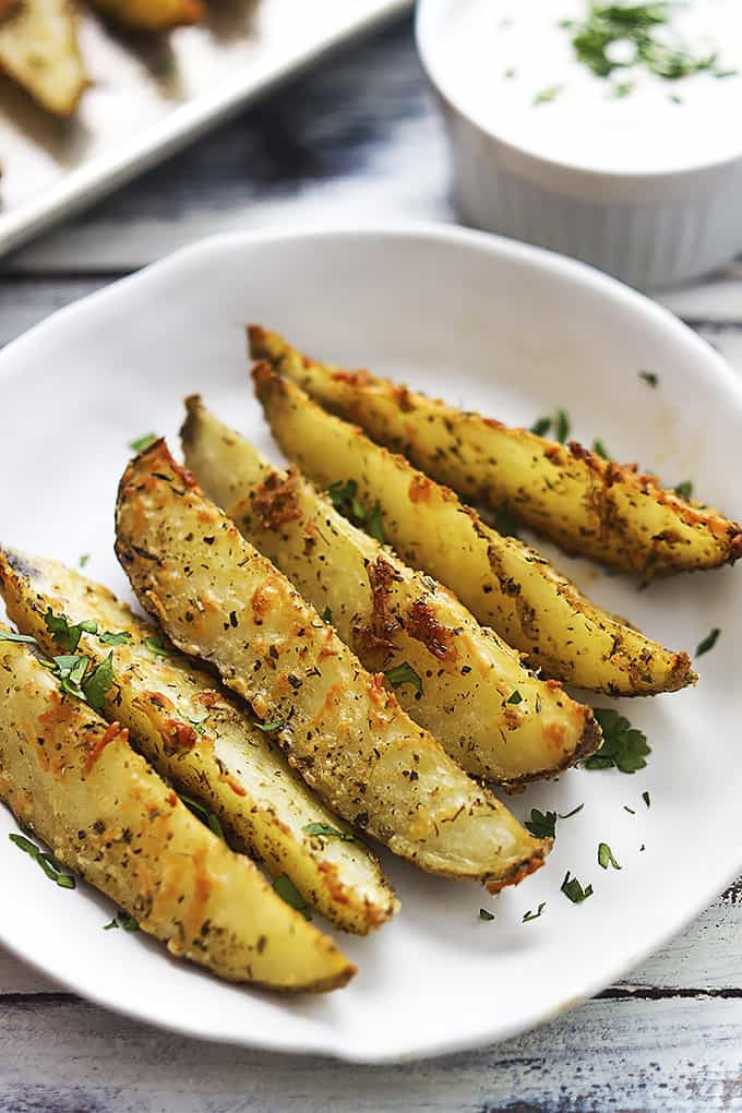 Potato Wedges In Oven
 BAKED GARLIC PARMESAN POTATO WEDGES Viral pictures of