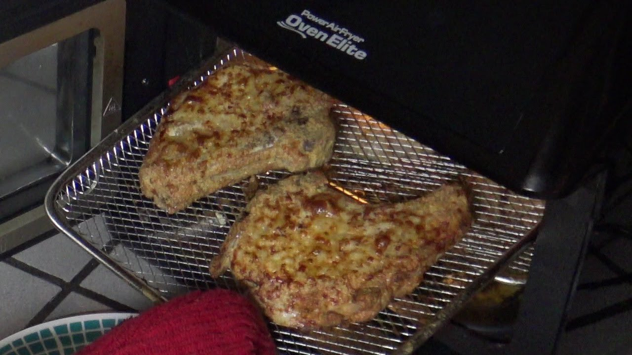 cooking pork chops in air fryer oven