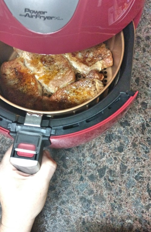 power air fryer oven boneless pork chops