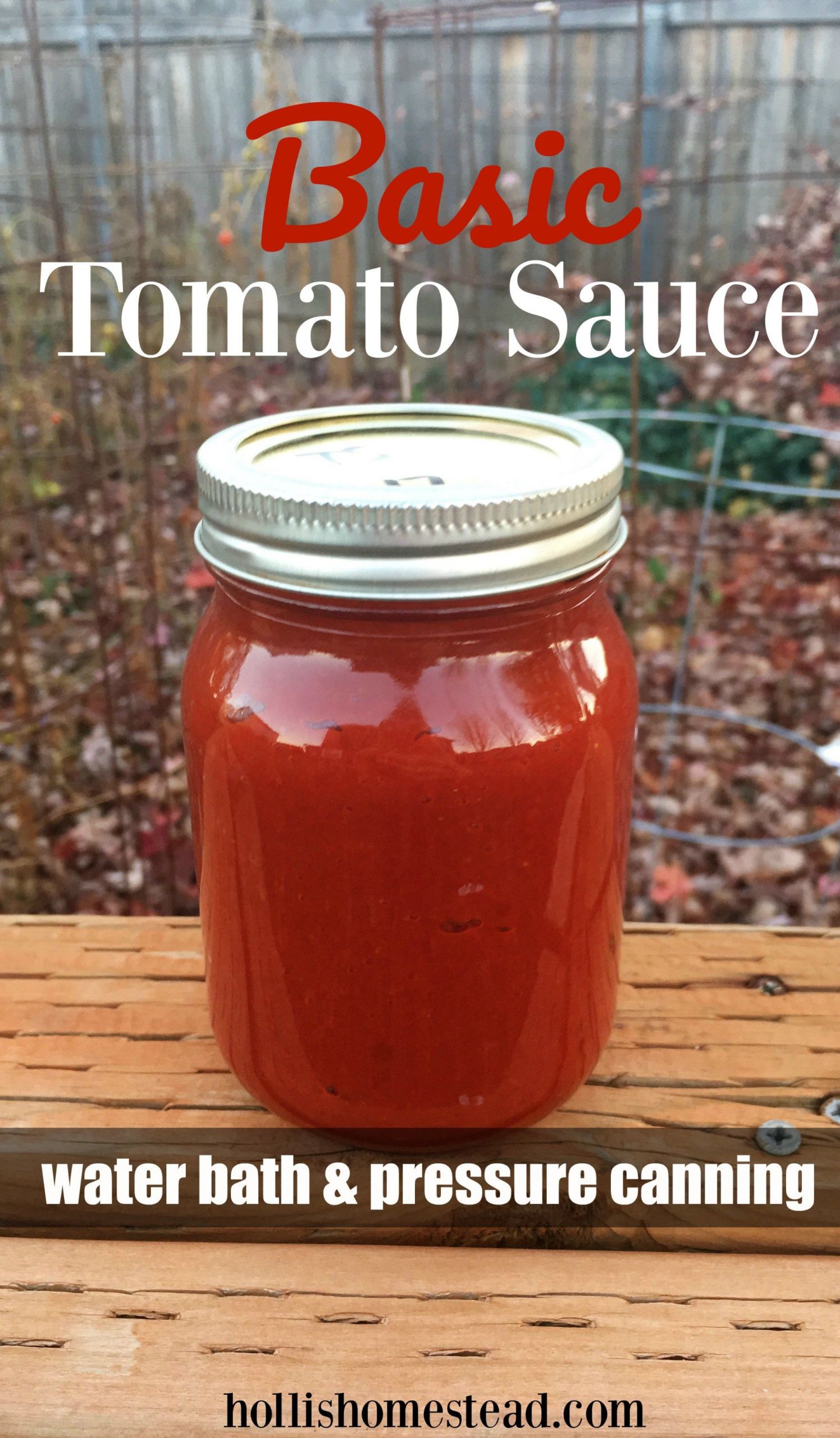 Pressure Canning Tomato Sauce
 Basic Tomato Sauce