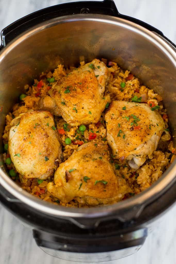 Pressure Cooker Chicken Thighs And Rice
 Instant Pot Chicken and Rice Recipe