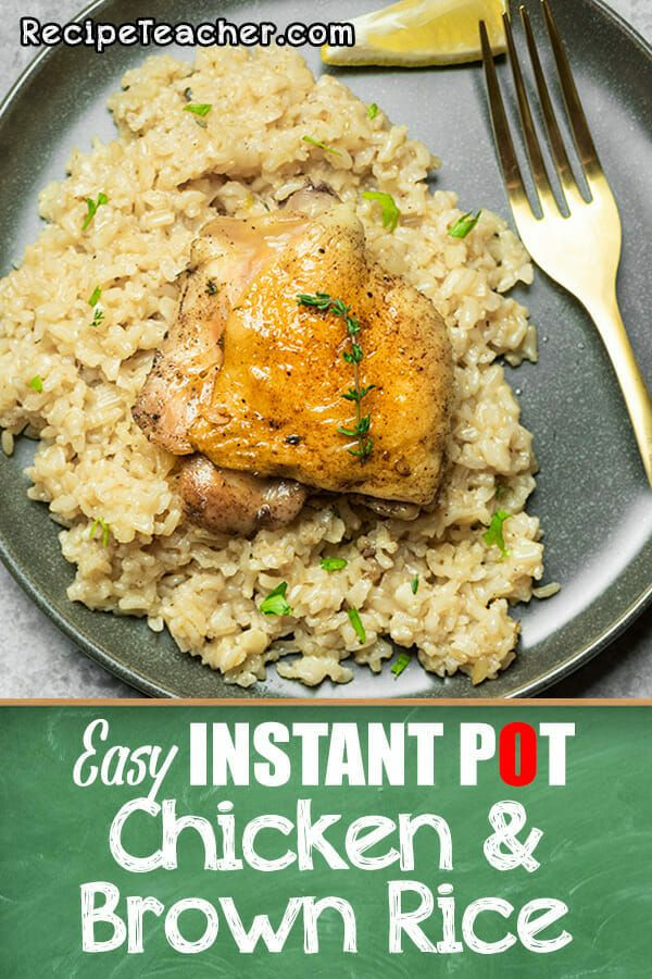 Pressure Cooker Chicken Thighs And Rice
 Instant Pot Chicken Thighs and Brown Rice