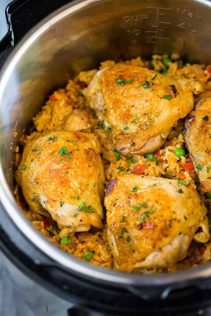 Pressure Cooker Chicken Thighs And Rice
 Instant Pot Chicken and Rice