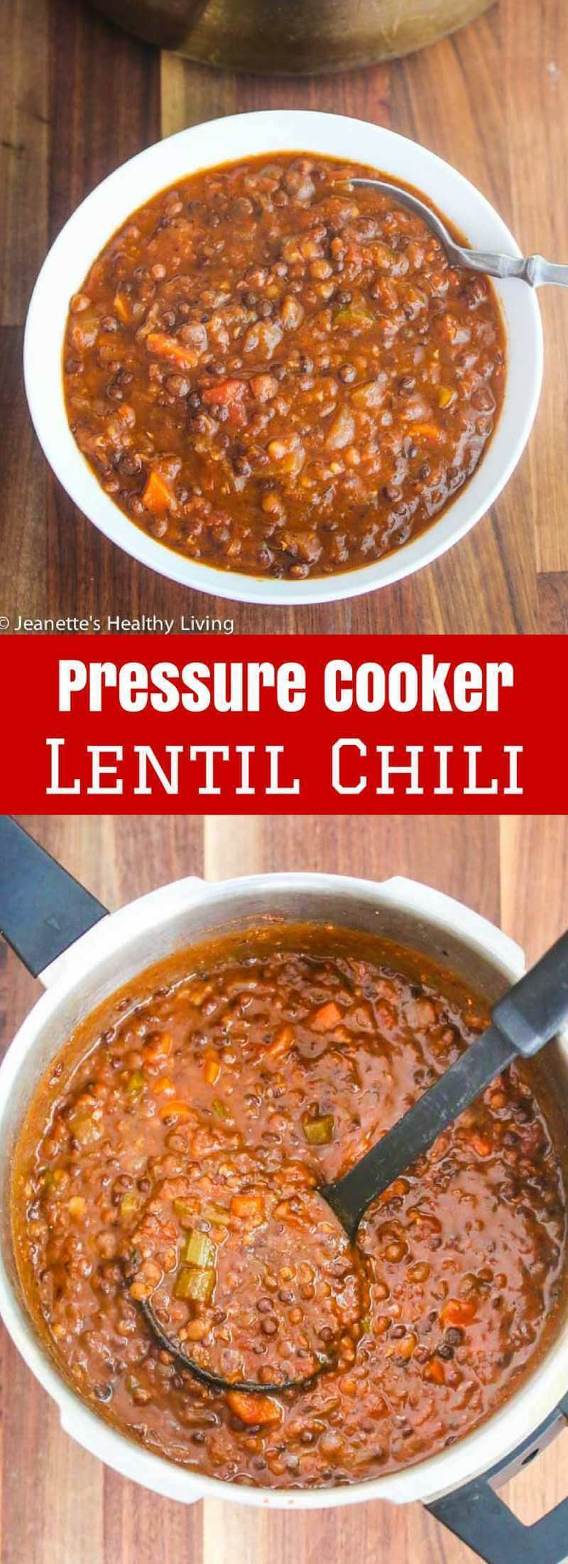Pressure Cooker Vegan Recipes
 Pressure Cooker Instant Pot Lentil Chili