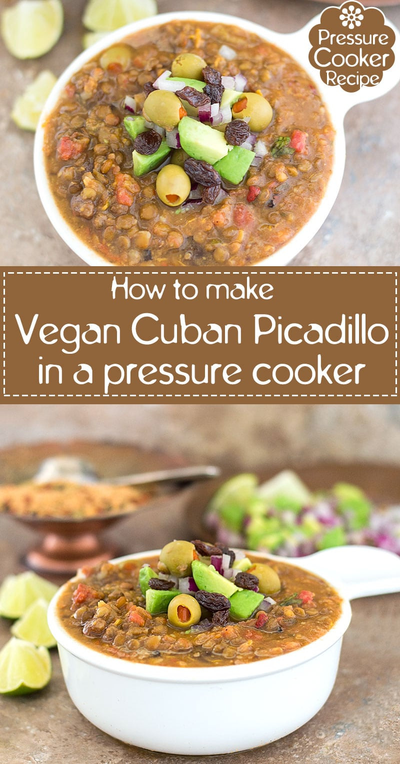 Pressure Cooker Vegan Recipes
 Vegan Cuban Picadillo in a Pressure Cooker