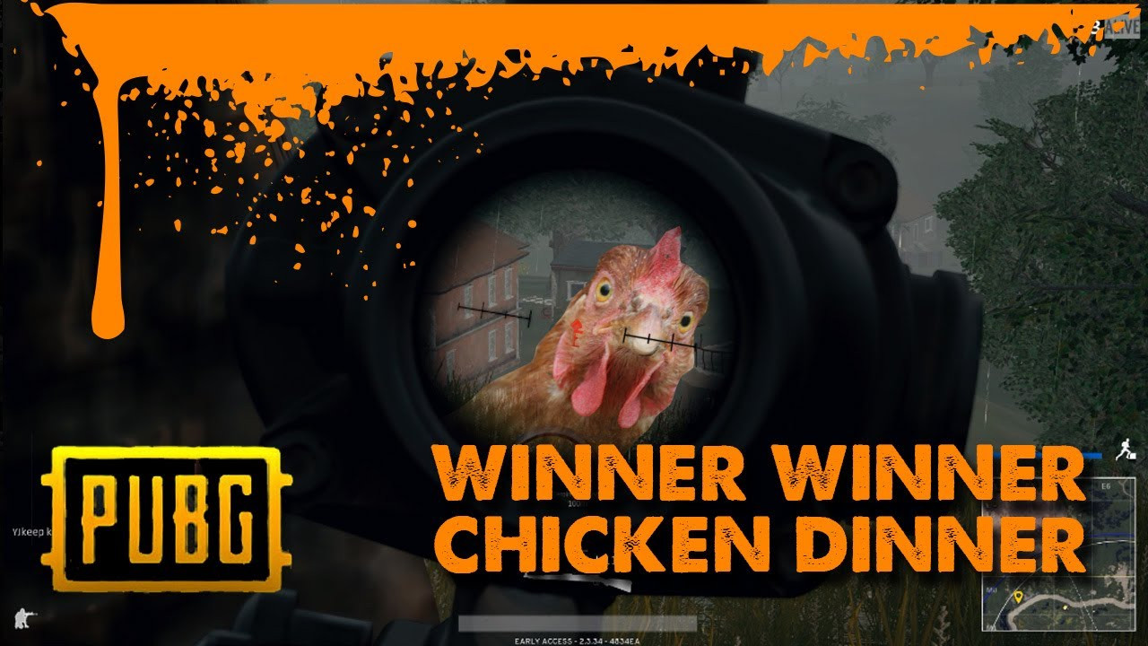 Pubg Chicken Dinner
 PUBG Winner Winner Chicken Dinner