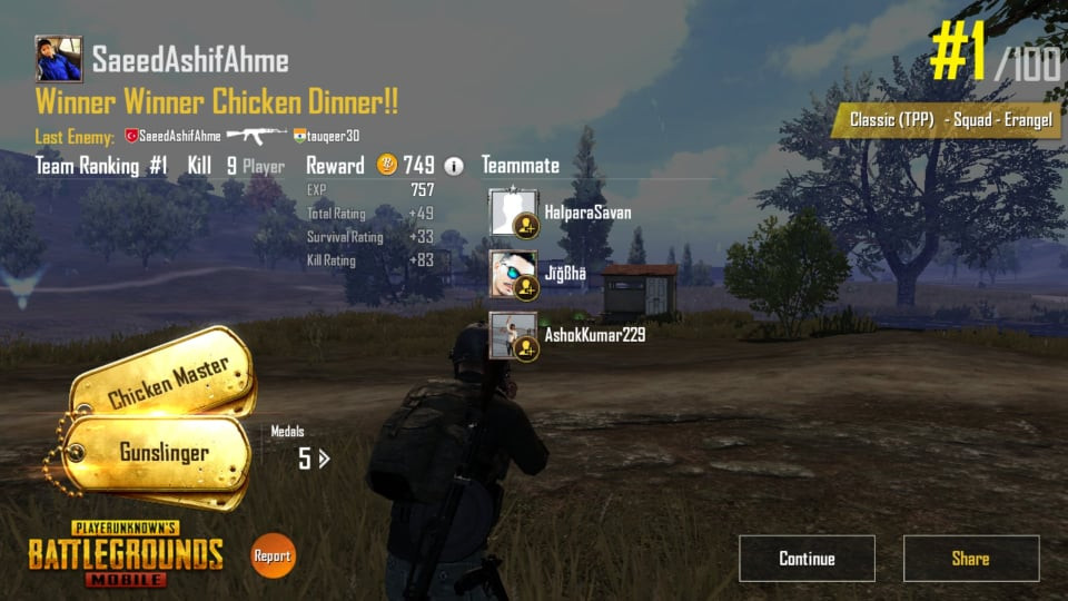 Pubg Chicken Dinner
 How to improve FPS in PUBG Mobile for better gameplay