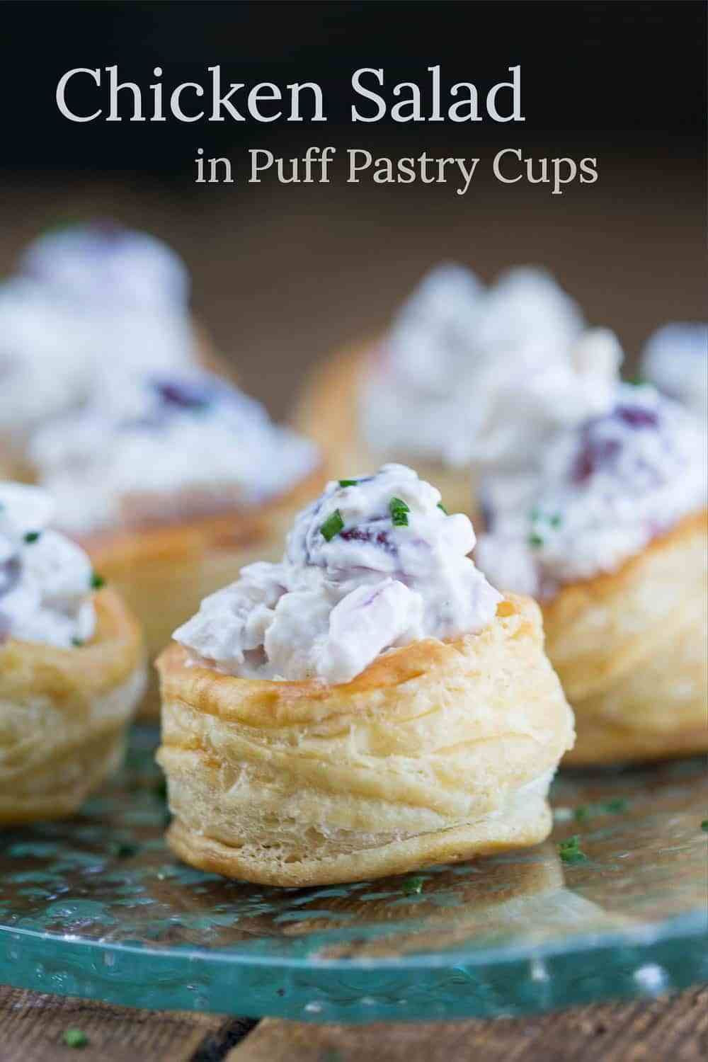 Puff Pastry Cup Appetizers
 Chicken Salad in Puff Pastry Cups Recipe