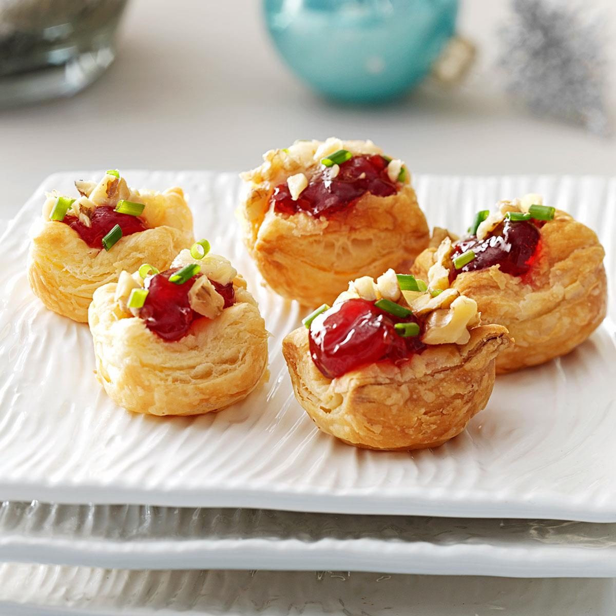 Puff Pastry Cup Appetizers
 Brie Cherry Pastry Cups Recipe