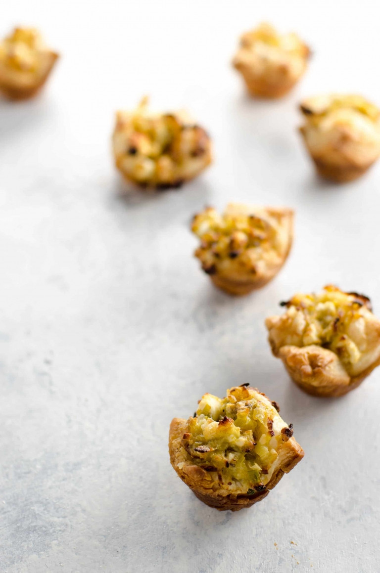 Puff Pastry Cup Appetizers
 Easy Appetizers Creamy Leeks in Puff Pastry Cups