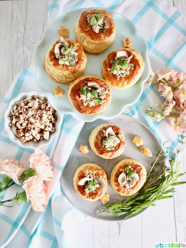 Puff Pastry Cups Appetizers
 Meaty Mushroom Puff Pastry Cups Vol au vents Appetizers