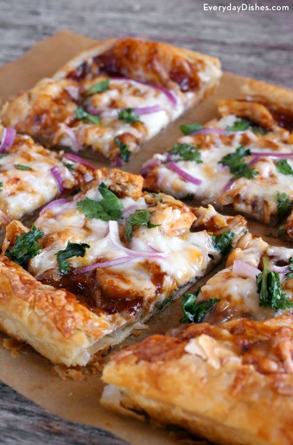 Puff Pastry Dinner Recipes
 30 Minute BBQ Chicken Puff Pastry Pizza Recipe