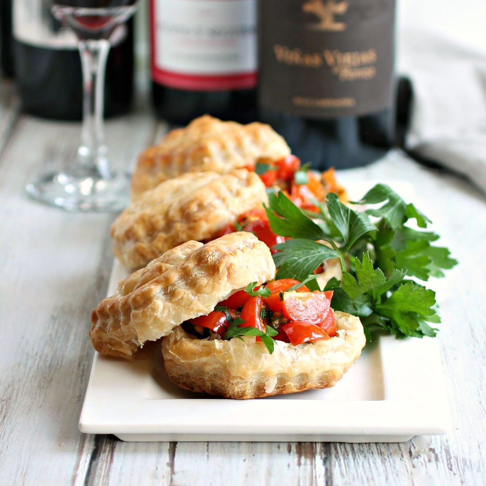 Puff Pastry Shells Recipes Appetizers
 Recipe for a roasted tomato and herb appetizer served in a