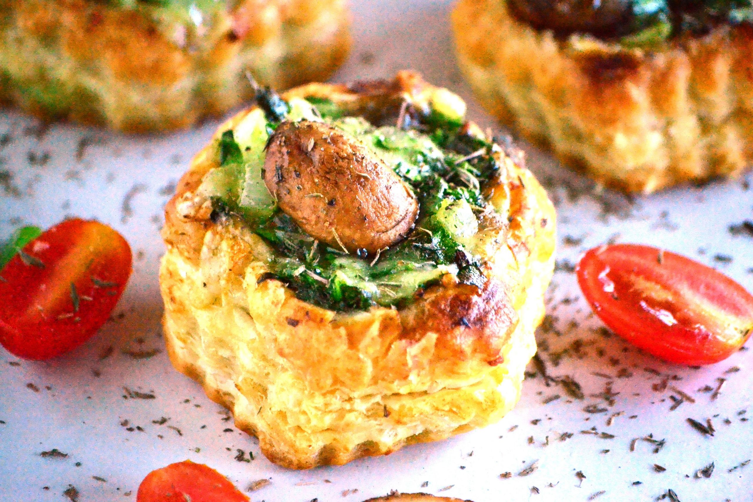 Puff Pastry Shells Recipes Appetizers
 Puff Pastry Filled with Mushroom Spinach and Gruyere
