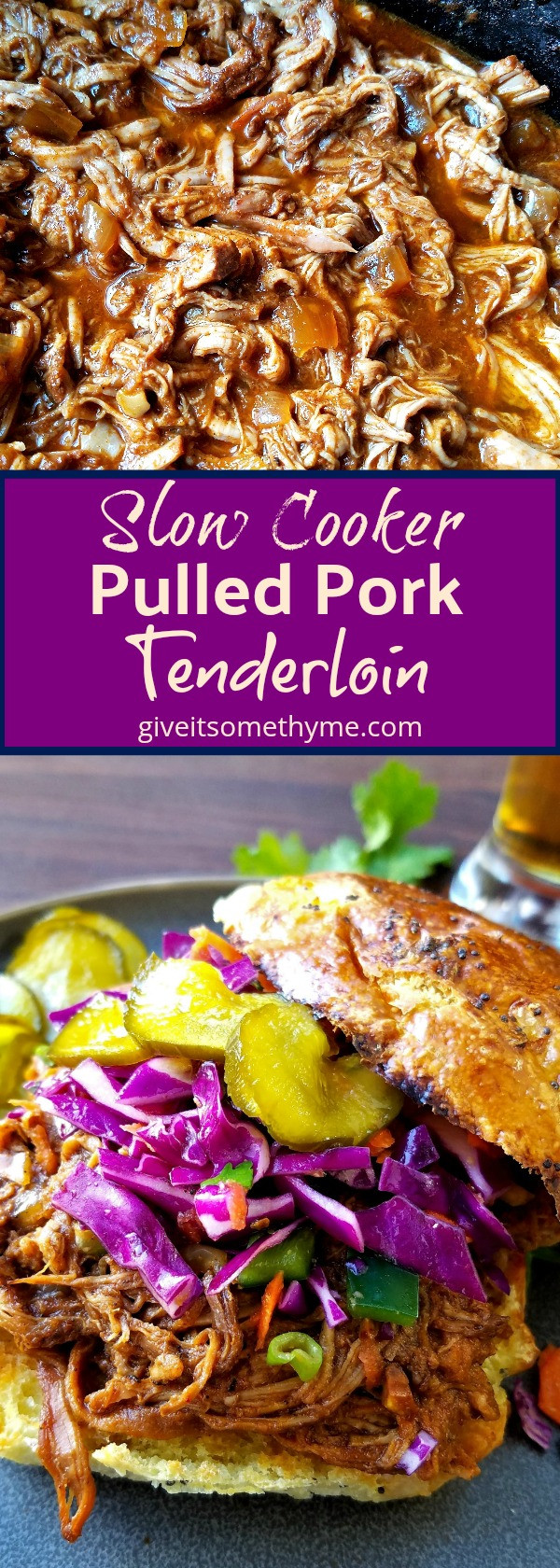 Pulled Pork Tenderloin Slow Cooker
 Slow Cooker Pulled Pork Tenderloin Give it Some Thyme