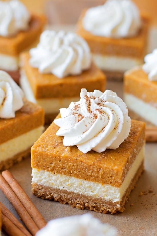 Pumpkin Cheese Cake Recipe
 Layered Pumpkin Pie Cheesecake Bars The Best Blog Recipes