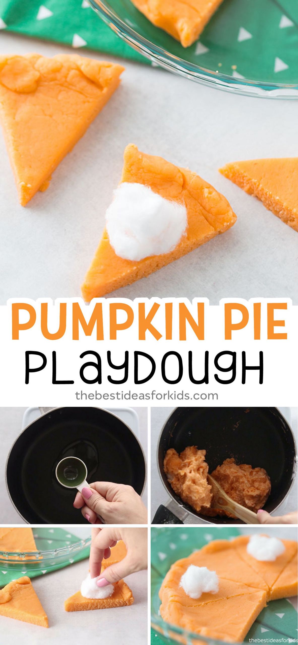 Pumpkin Pie Crafting Recipe
 Pumpkin Pie Playdough Recipe
