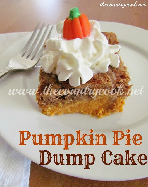 Pumpkin Pie Dump Cake
 The Country Cook Pumpkin Pie Dump Cake