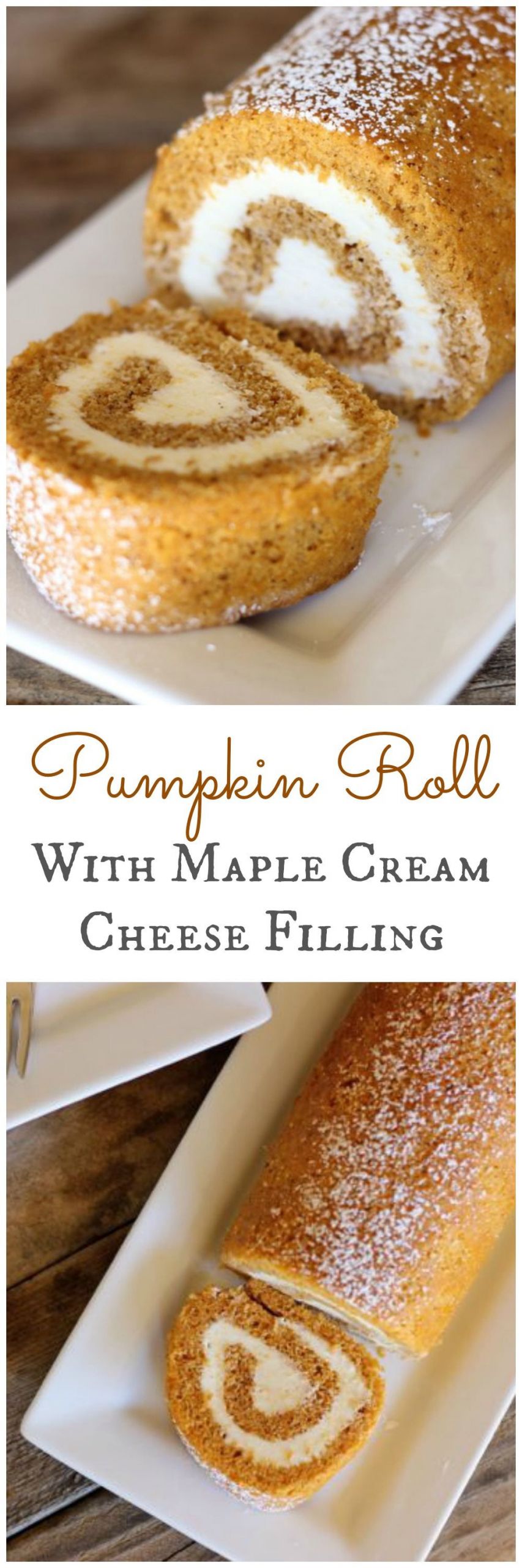 Pumpkin Roll Recipes With Cream Cheese Filling
 Pumpkin Roll With Maple Cream Cheese Filling