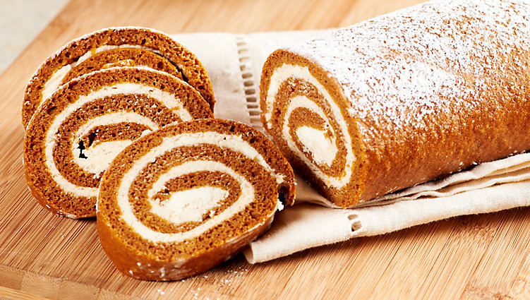 Pumpkin Roll Recipes With Cream Cheese Filling
 Pumpkin Roll with Spiced Cream Cheese Filling — Recipes