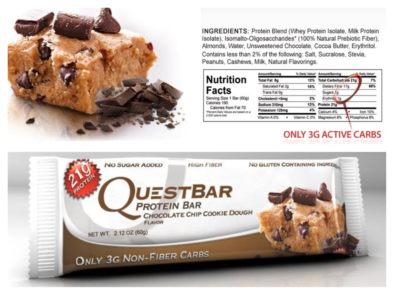 Quest Bar Cookies
 Quest Bar Chocolate Chip Cookie Dough Review