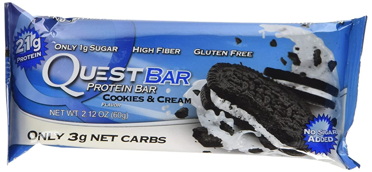 Quest Bar Cookies
 Quest Nutrition Protein Bar Cookies and Cream 2 12 Ounce