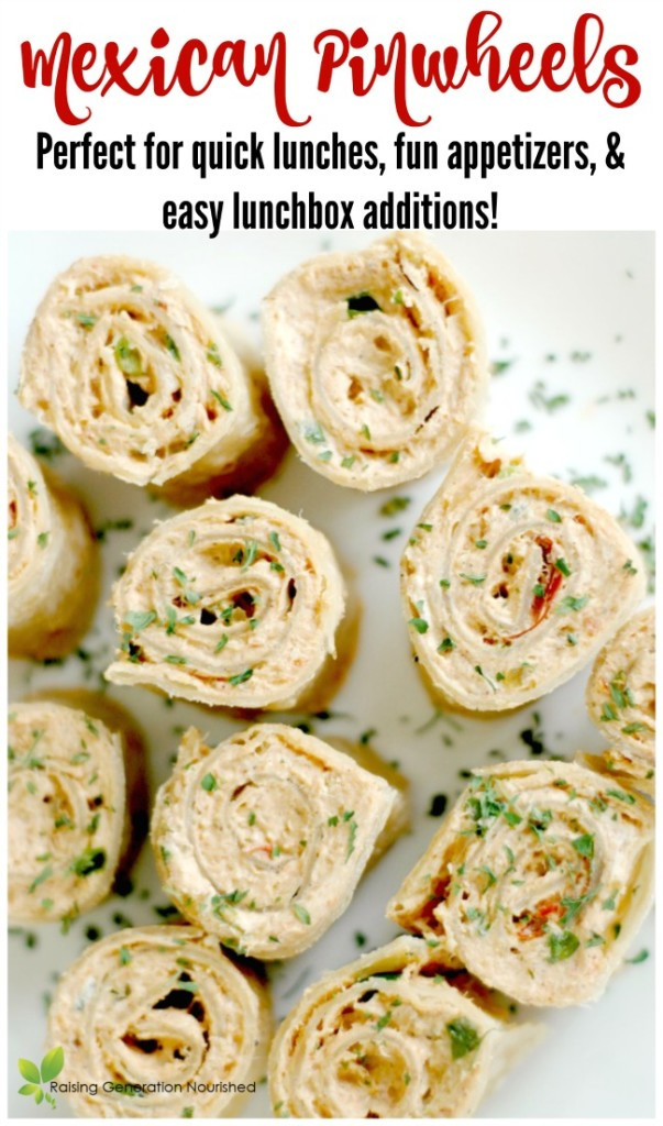 Quick And Easy Appetizers Recipe
 Mexican Pinwheels Perfect for Quick Lunches Fun