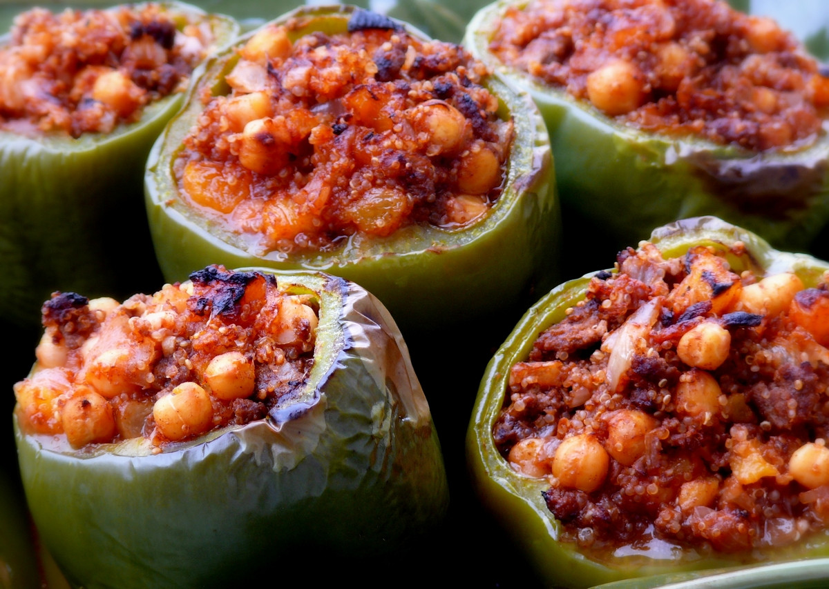 Quinoa And Beef Stuffed Peppers
 Beef Quinoa Stuffed Peppers Mediterranean Style VIDEO
