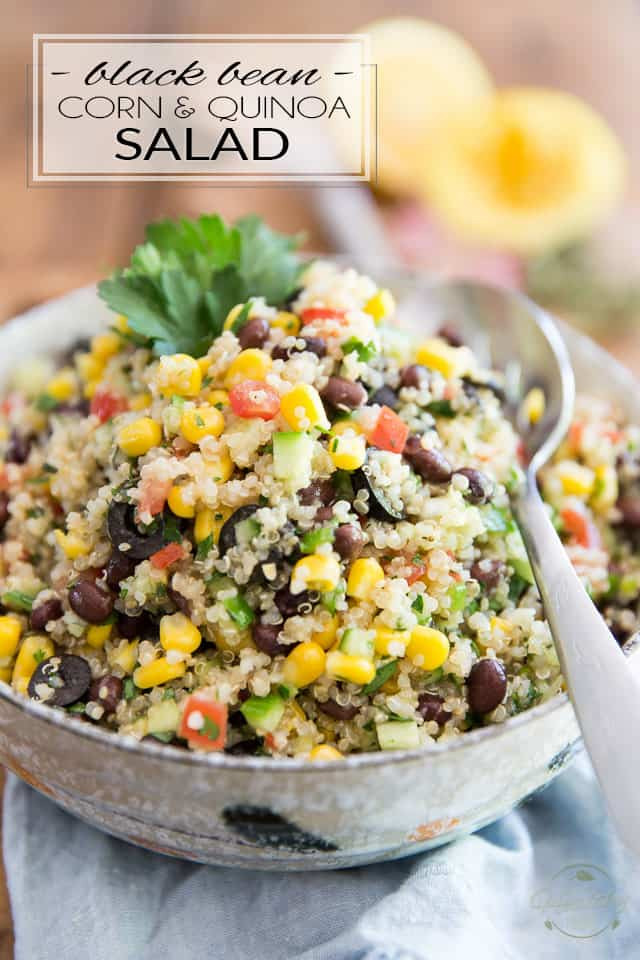 Quinoa And Black Bean Salad
 Black Bean Corn and Quinoa Salad • The Healthy Foo