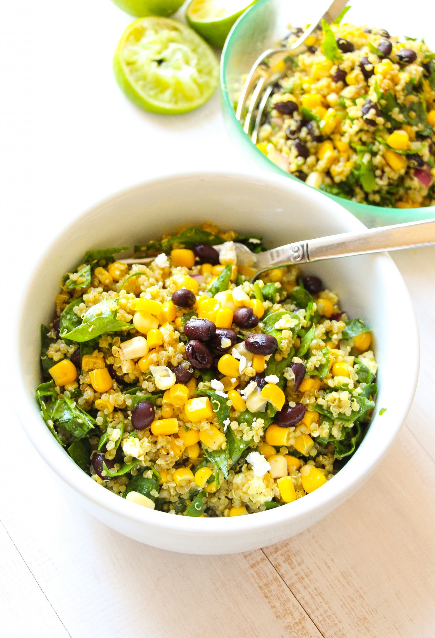 Quinoa And Black Bean Salad
 Tex Mex Black Bean Corn Quinoa Salad Layers of Happiness