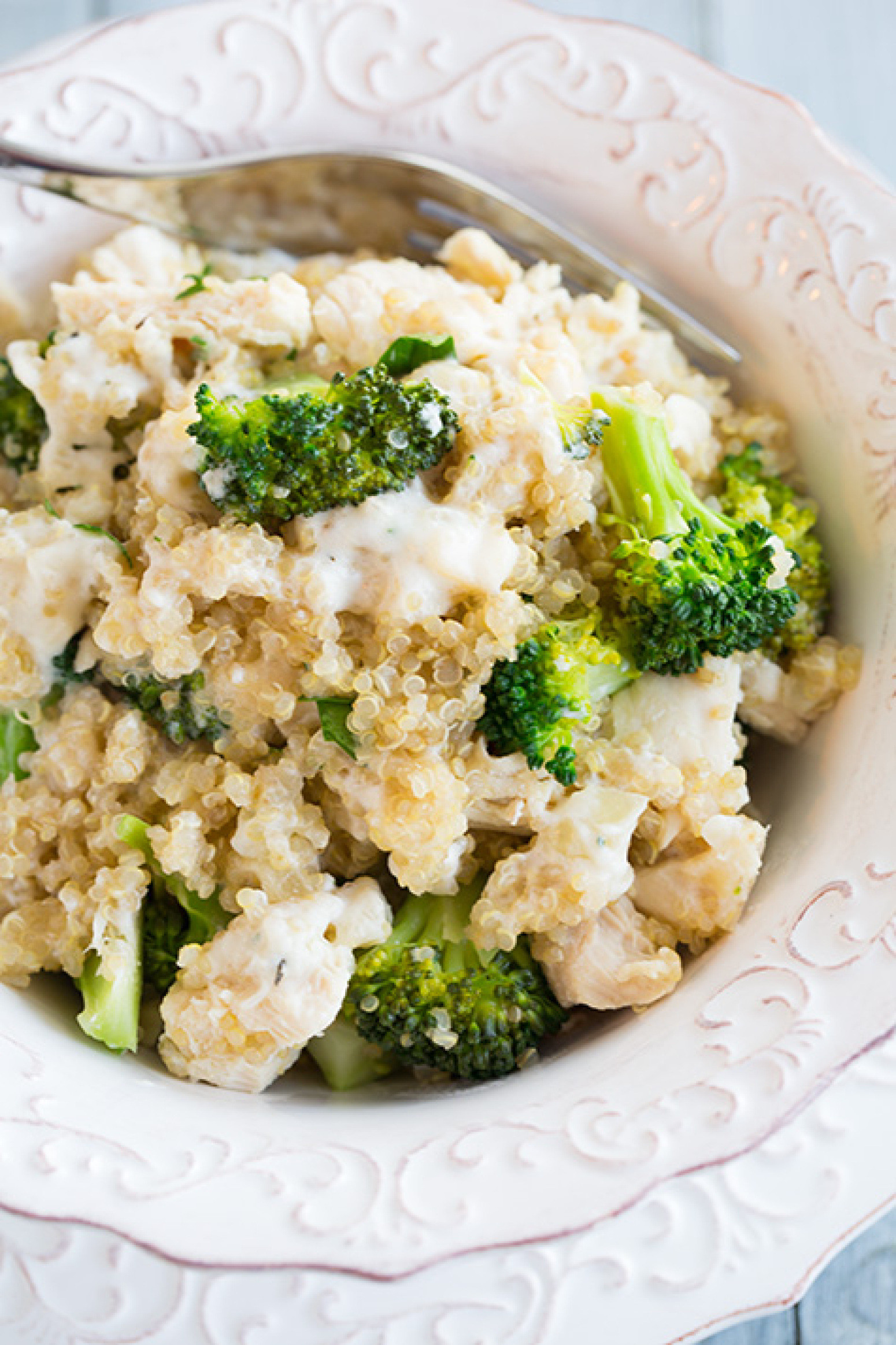 Quinoa And Broccoli Casserole
 Creamy Broccoli and Chicken Quinoa Casserole Recipe