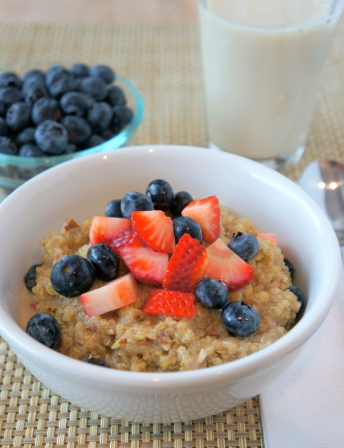 Quinoa Breakfast Cereal
 Quinoa Breakfast Cereal with Fruit
