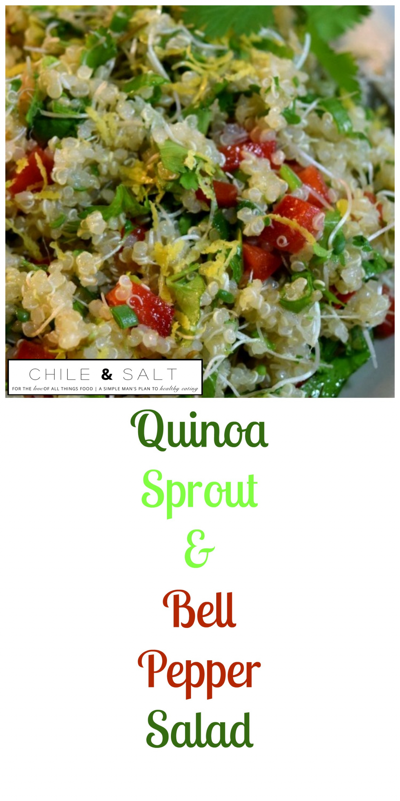 Quinoa High In Fiber
 Quinoa Sprout & Bell Pepper Salad super delicious super