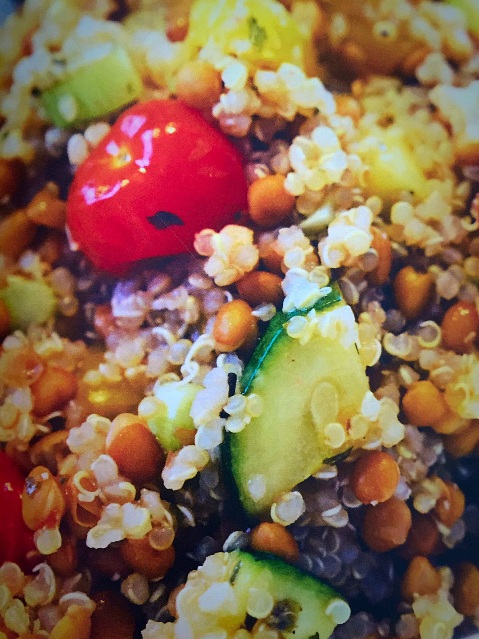 Quinoa Soluble Fiber
 Roasted Ve able Quinoa Salad with Lentils Further Food
